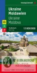 Ukraina e Moldavia carta stradale