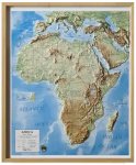 Africa - carta murale in rilievo