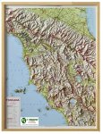 Toscana - carta murale in rilievo