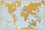 Planisfero 050-carta del mondo gratta e viaggia cm 30x42