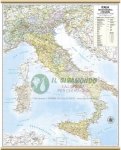 Planisfero 145-ITALIA POLITICA carta murale cm 122x97