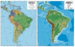 Planisfero 103-America del sud 140x100-carta scolastica