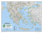 Planisfero 127-Grecia carta murale cm 76x60