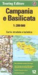 Campania e Basilicata carta stradale
