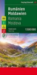 Romania e la Moldavia carta geografica