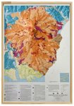 Monte Etna-carta murale in rilievo 91x64 cm