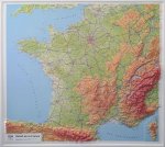 Francia - carta murale in rilievo