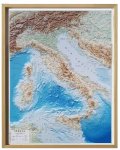 Italia-carta murale in rilievo cm 92x69