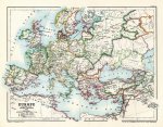 102 CARTA GEOGRAFICA ANTICA-Europa del 1190-Dimensione 100x70 cm