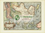062 Carta geografica antica Asia carta antica epoca 1580 circa