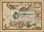 032 Carta geografica antica -Europa mappa antica del 1632 circa