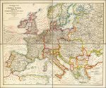 103 CARTA GEOGRAFICA ANTICA-Europa del1915
