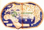 012 Carta geografica antica -Mappa antica del mondo Tolemaico