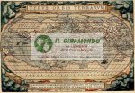 020 Carta geografica antica Planisfero antico epoca 1575 circa
