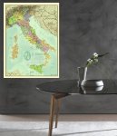 146-ITALIA ANTICATA SU TELA 120X97 cm