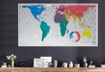 025-Planisfero moderno design a colori 200x100 cm