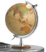 Mappamondo 13- cm 40 base legno luminoso

