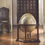 Mappamondo 23A-  cm 60 base legno non luminoso