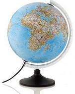 Mappamondo 33-  cm.30 
base plastica luminoso 