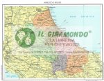 117 Abruzzo Molise scolastica fisico-politico cm 140x100