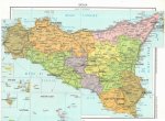 117-o Sicilia scolastica fisico-politico cm 140x100