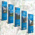 Carte da trekking Alpi francesi Costa Azzurra Corsica